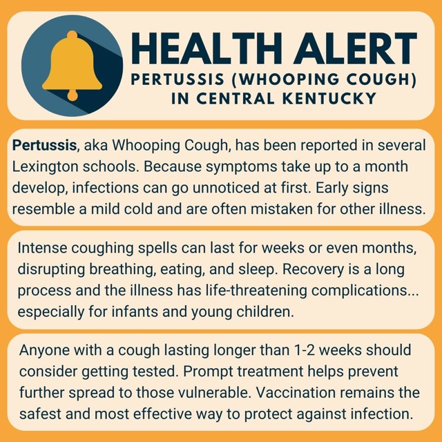 Health Officials Warn of Rising Whooping Cough Cases in Kentucky