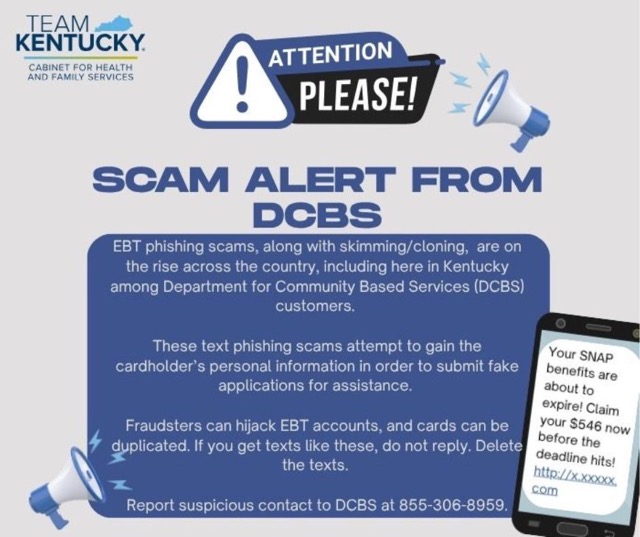 Kentucky Officials Report Of EBT Phishing Scams