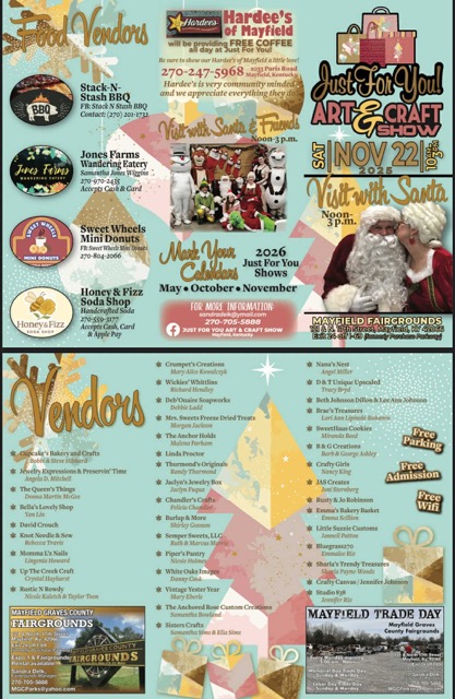 Mayfield-Graves County Fairgrounds Hosts Arts & Crafts Show